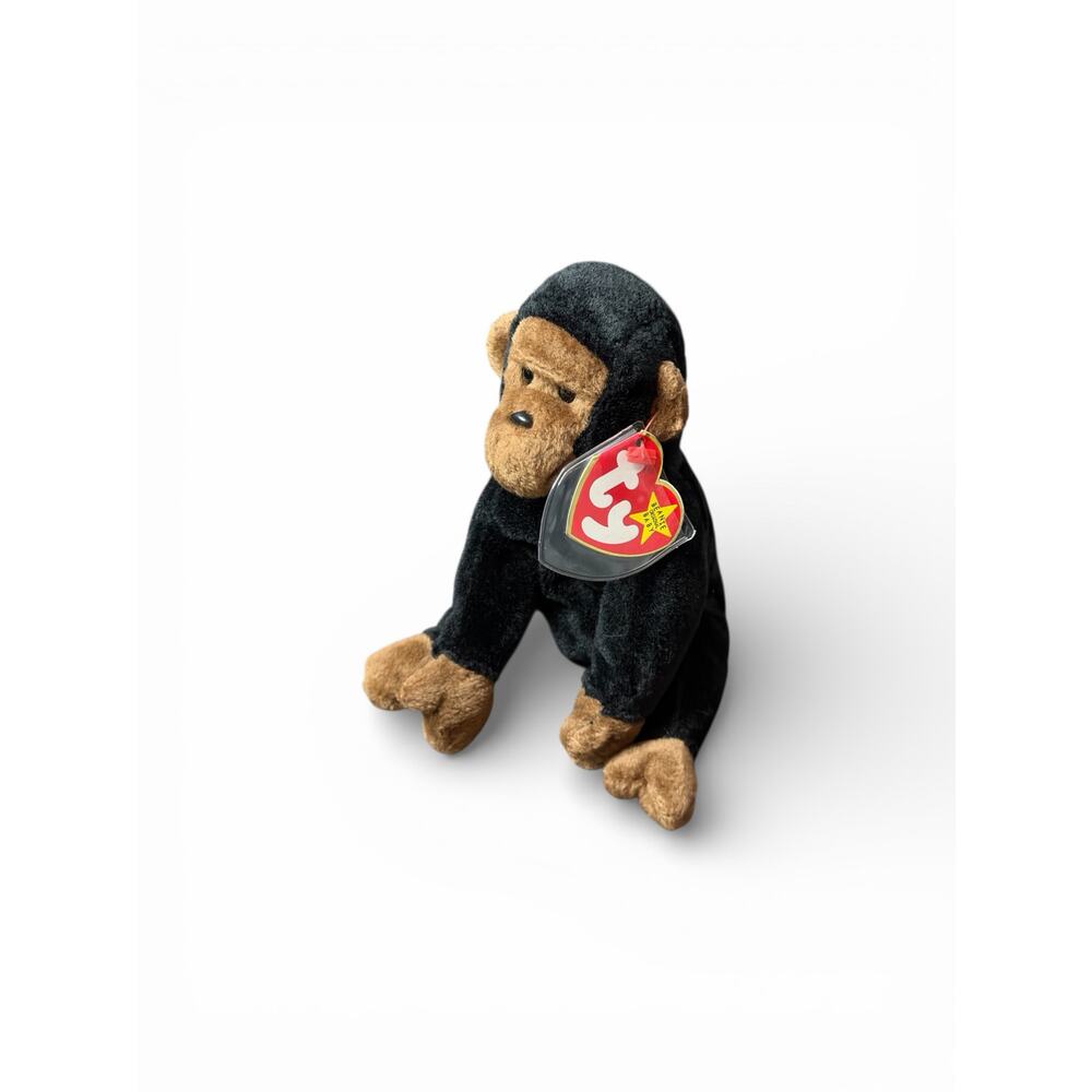 EUC TY Beanie Baby Congo the Gorilla 1996 Retired Swing Tag & Tush Tag